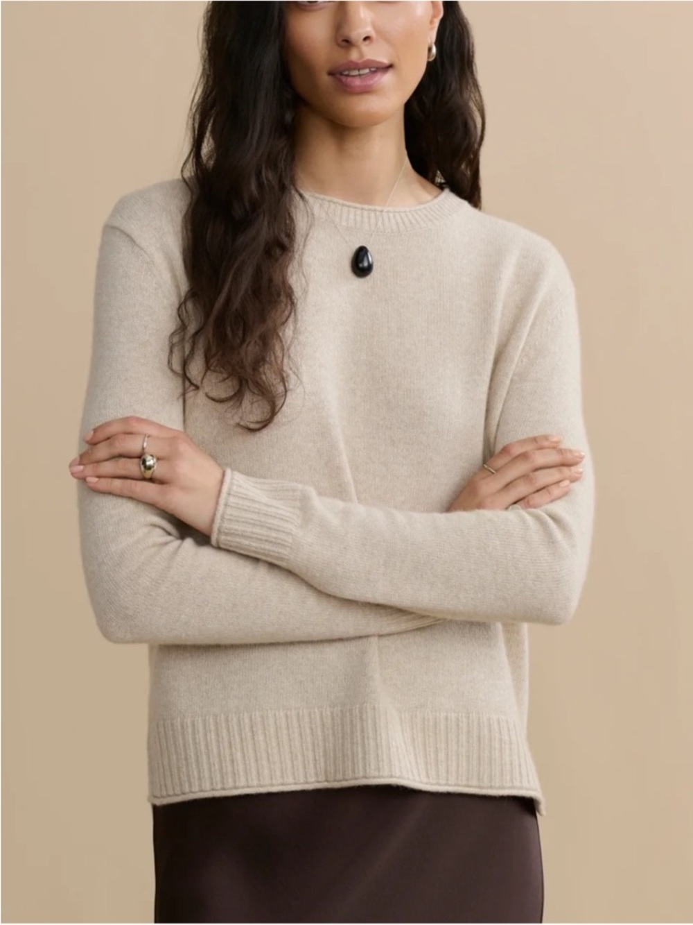 Jenni Kayne Everyday Sweater In Oatmeal Size Small
